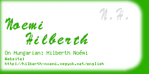 noemi hilberth business card